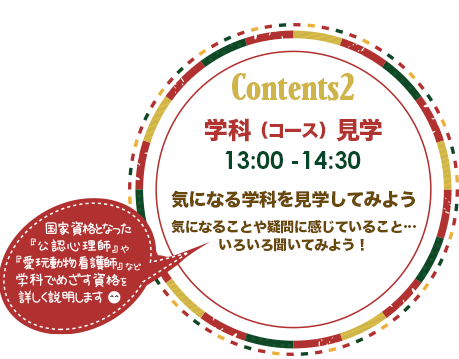 キャンパス見学(13:00~14:30)