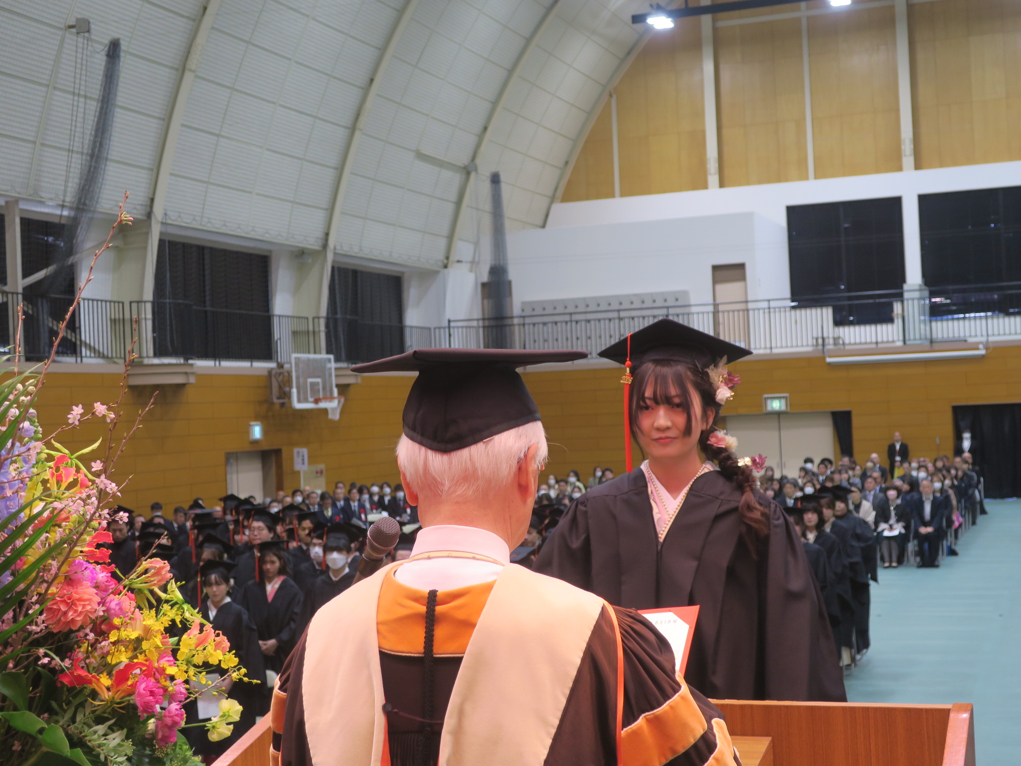 学部代表　城戸彩衣（動物生命薬科学科）