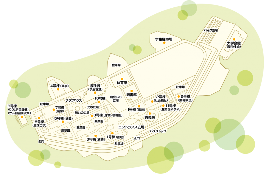 キャンパスマップ 九州保健福祉大学 あなたの学びを あなたのカタチに キャンパスマップ 九州保健福祉大学 あなたの学びを あなたのカタチに
